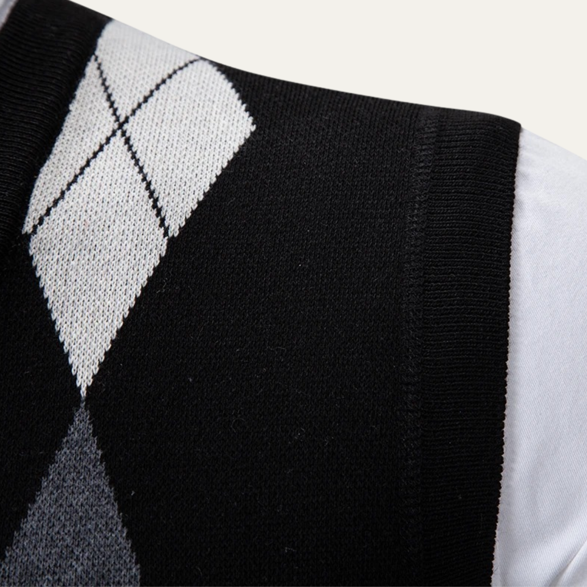 The Nottingham Classic Patterned V Neck Knitted Men’s Vest