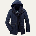 The Halstead Men’s Military Thermal Winter Hooded Jacket