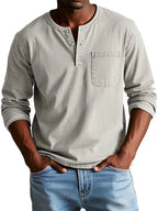 Larry | Men’s Long Sleeve Casual Button Collar Shirt