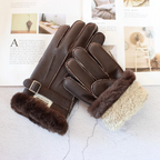 The Brenton Men’s Sheepskin Fur Winter Gloves