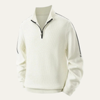 The Bologna Men’s Thick Fleece Half Zip Knitted Jumper