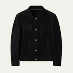 The Zurich Men's Classic Suede Jacket - Button Up Casual Coat