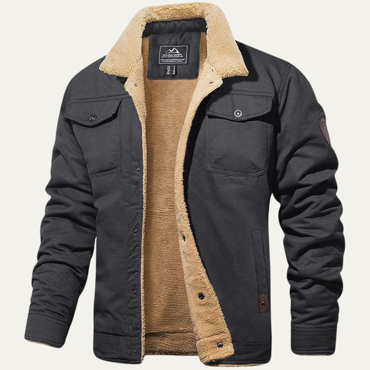 The York Warm Fleece Lined Winter Coat for Men