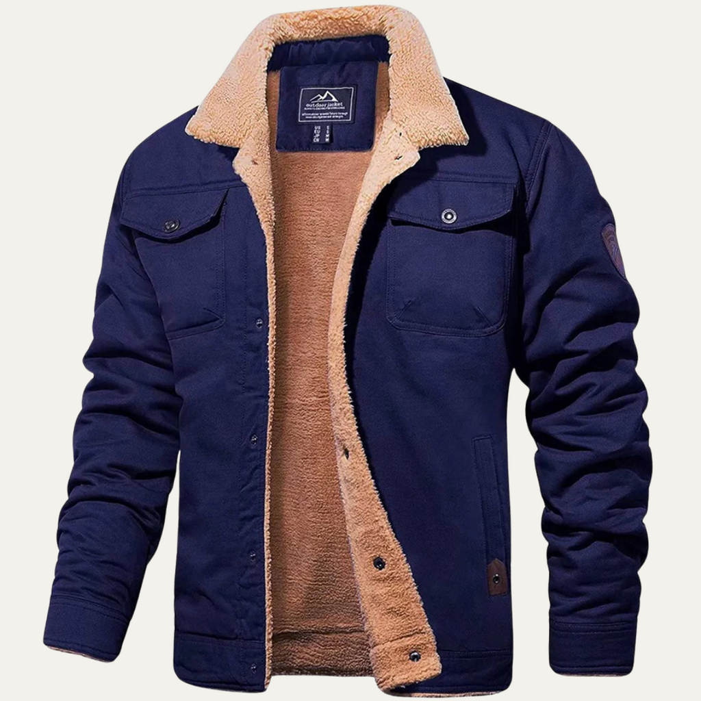 The York Warm Fleece Lined Winter Coat for Men