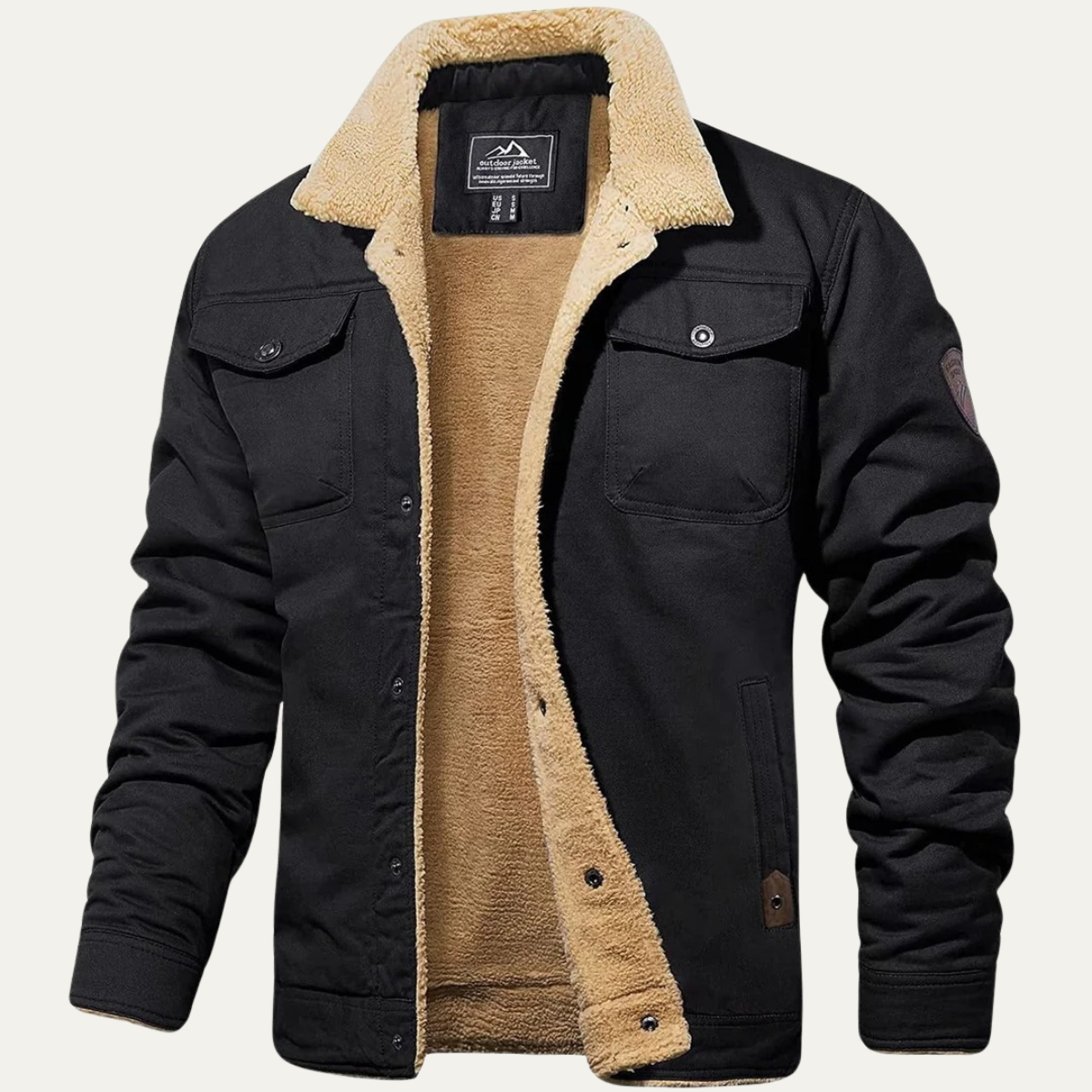 The York Warm Fleece Lined Winter Coat for Men