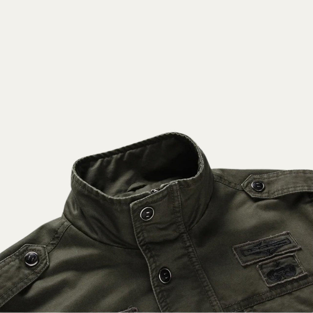 The Aberdeen Men's Trendy Cargo Cotton Jacket with Pockets