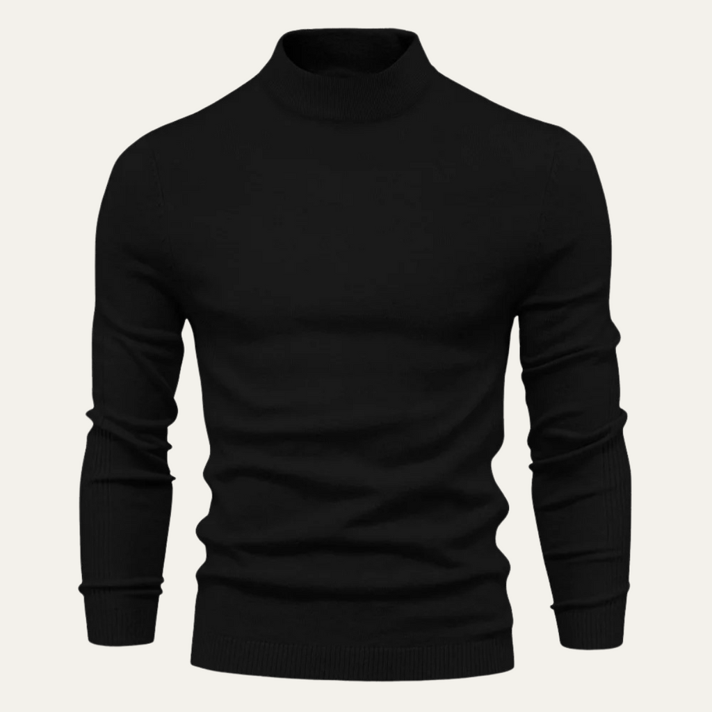The Caernarfon Men's Slim Fit Turtleneck Casual Jumper