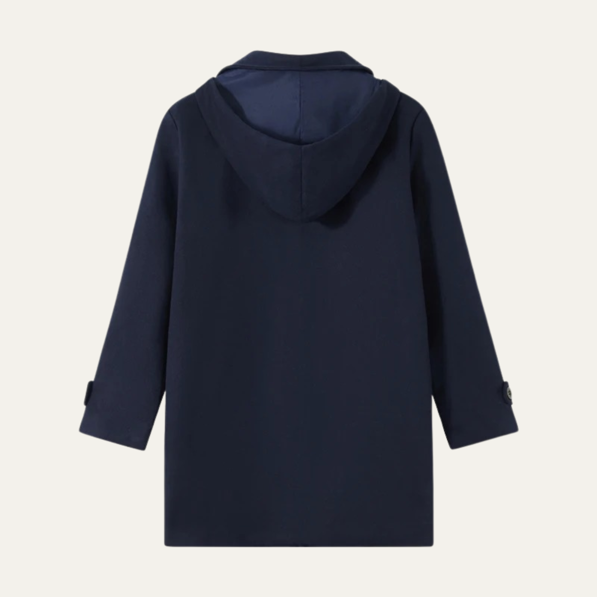 The Durham Warm Winter Navy Blue Wool Duffle Men's Coat