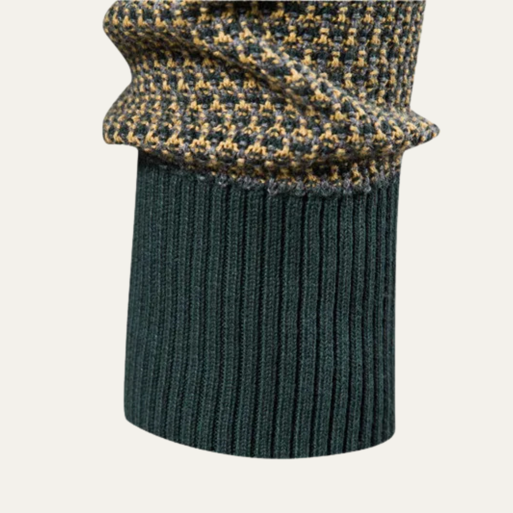 The Stratford Men’s Winter Knit Jumper with Contrast Trim