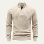 The Camogli Casual Half Zip Textured Knit Men’s Jumper
