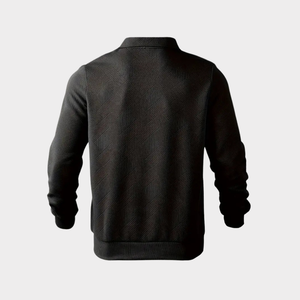Jacob | Men's Textured Quarter Zip Sweater