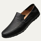 The Palermo Leather Loafers - Breathable Summer Slip On Shoes