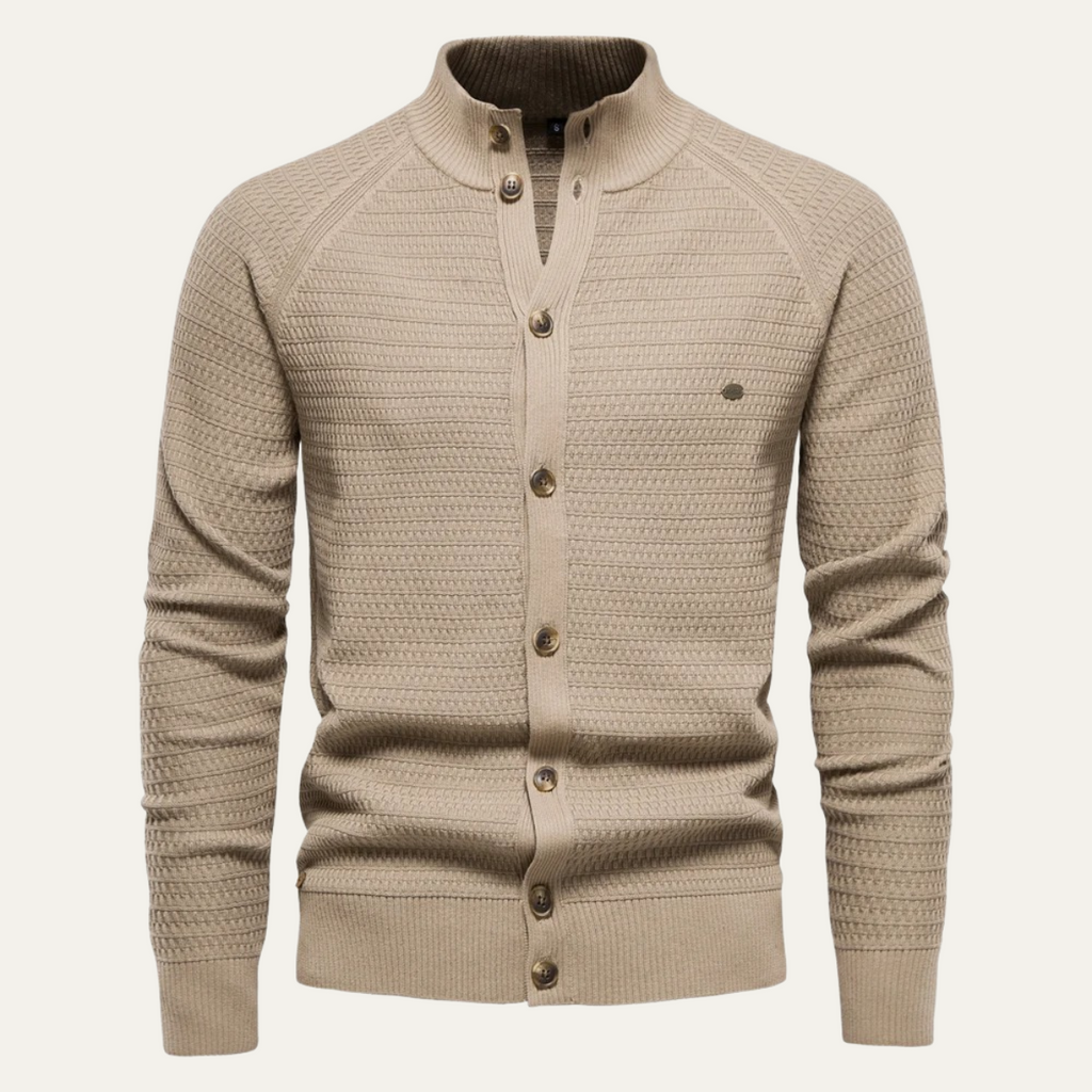 The Caernarfon Casual Button Up Knitted Men's Cardigan
