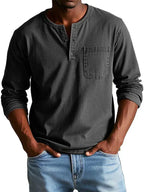 Larry | Men’s Long Sleeve Casual Button Collar Shirt