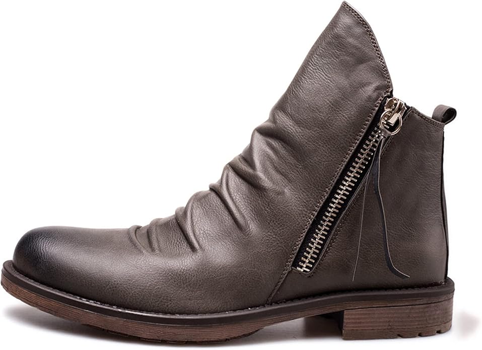Luca | Men’s Leather Zip Ankle Boots