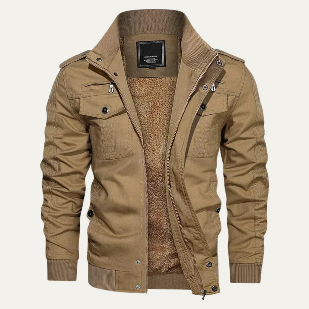 The Fairfax Men's Fleece Lined Warm Bomber Jacket