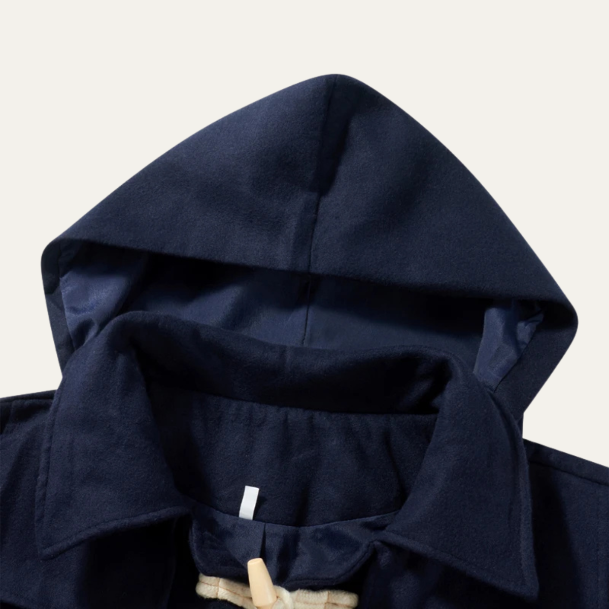 The Durham Warm Winter Navy Blue Wool Duffle Men's Coat