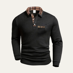 The Monopoli Men’s Casual Waffle Knit Polo Jumper