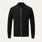 The Richmond Men’s Elegant Merino Wool Zip Up Cardigan