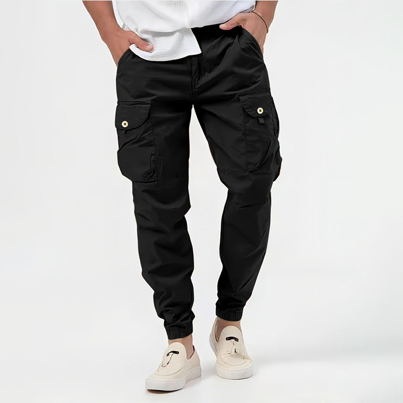 Toby | Men’s Utility Cargo Pants with Drawstring Waist