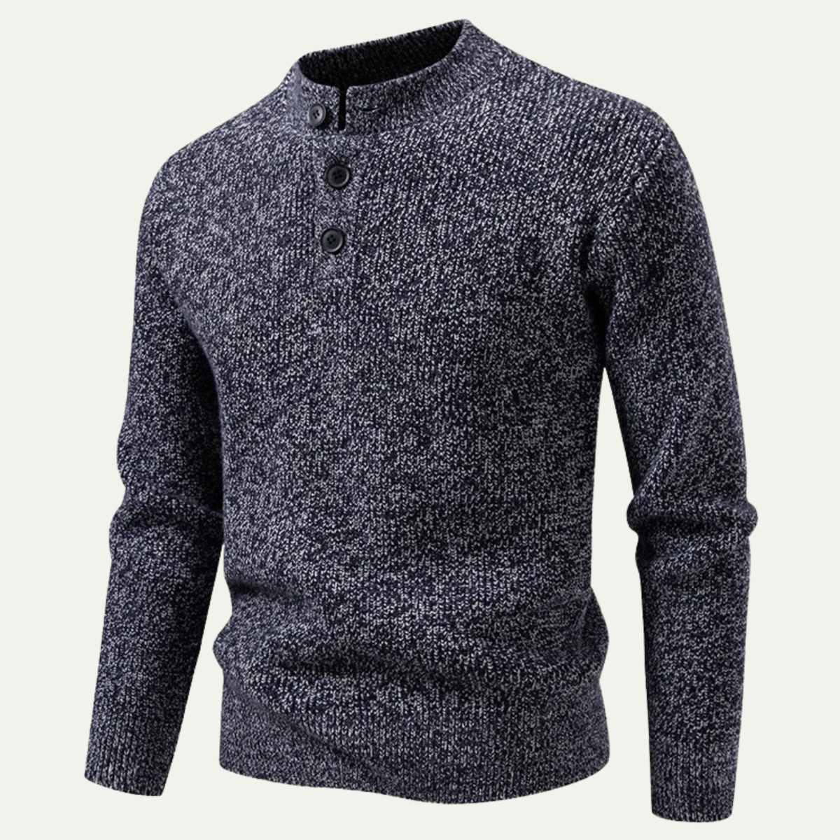 The Asciano Winter Warm Henley Knit Men’s Jumper