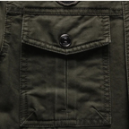 The Capri Men’s Military Collar Stand Cargo Jacket