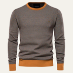The Stratford Men’s Winter Knit Jumper with Contrast Trim