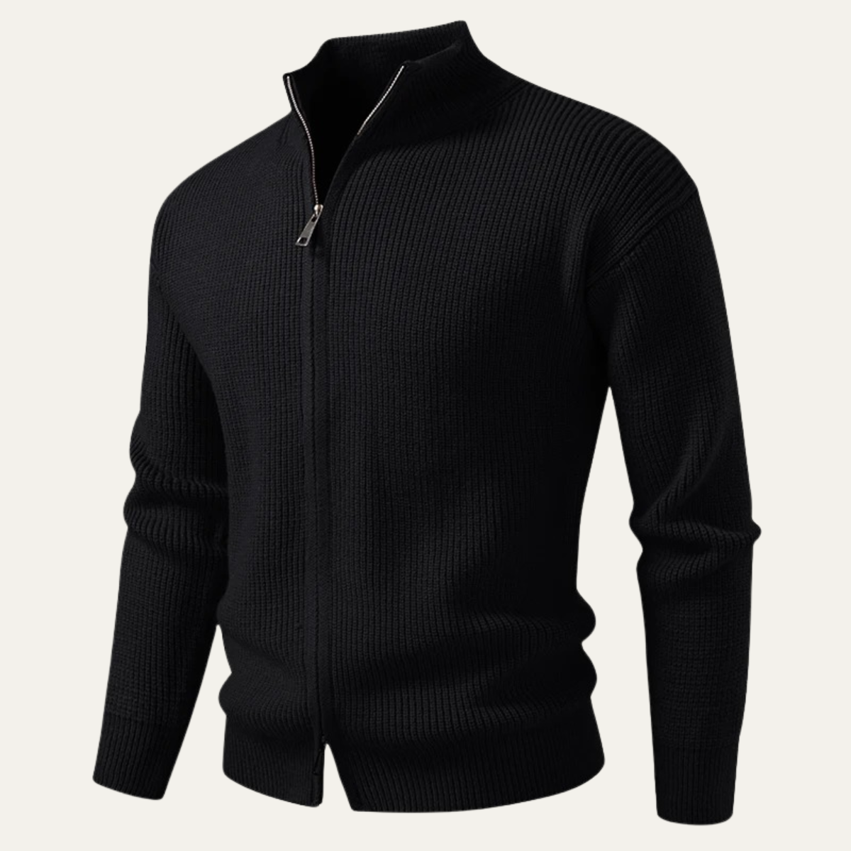 The Alberobello Winter Stand Collar Men’s Knitted Cardigan