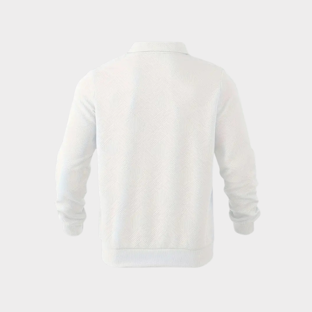 Jacob | Men's Textured Quarter Zip Sweater