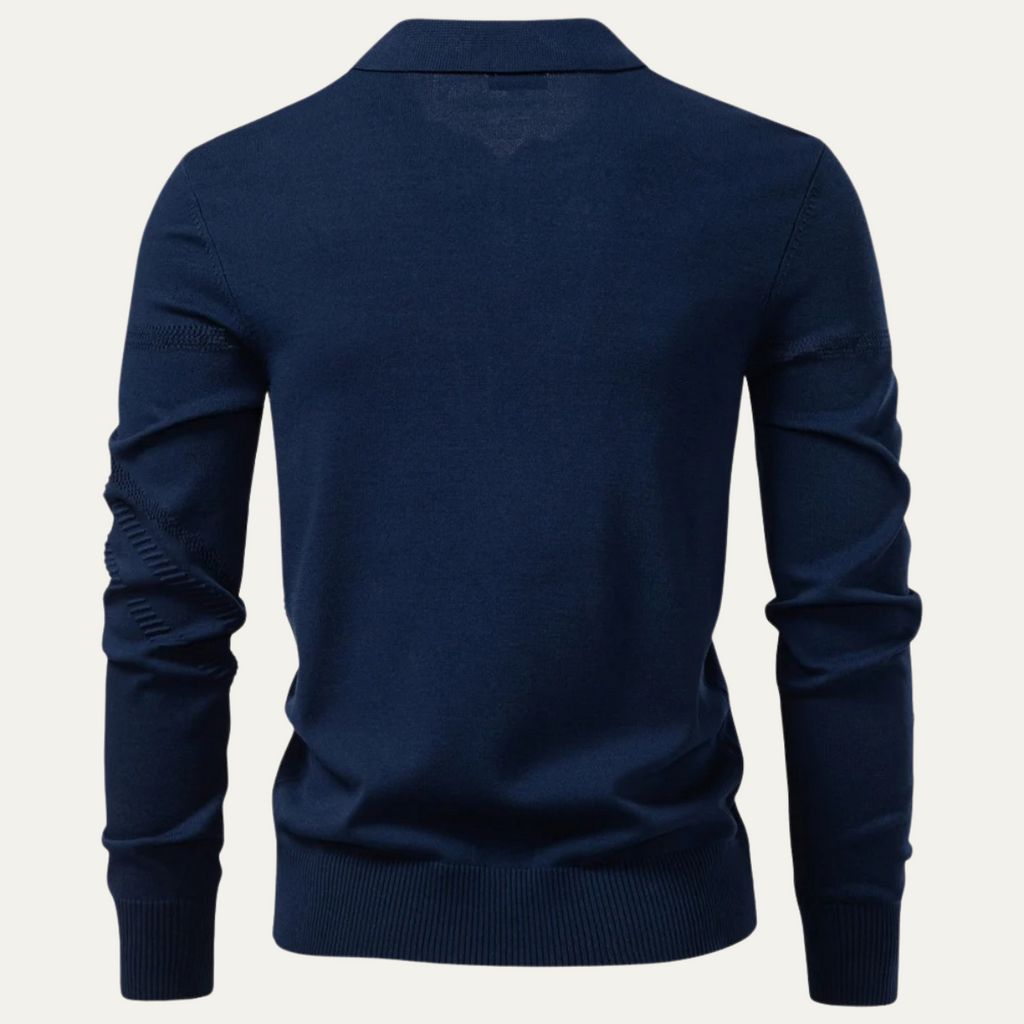 The Battersea Lightweight Knit Polo Men's Jumper