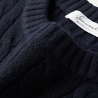 The Hever Cable Knit Crew Neck Men’s Sweater