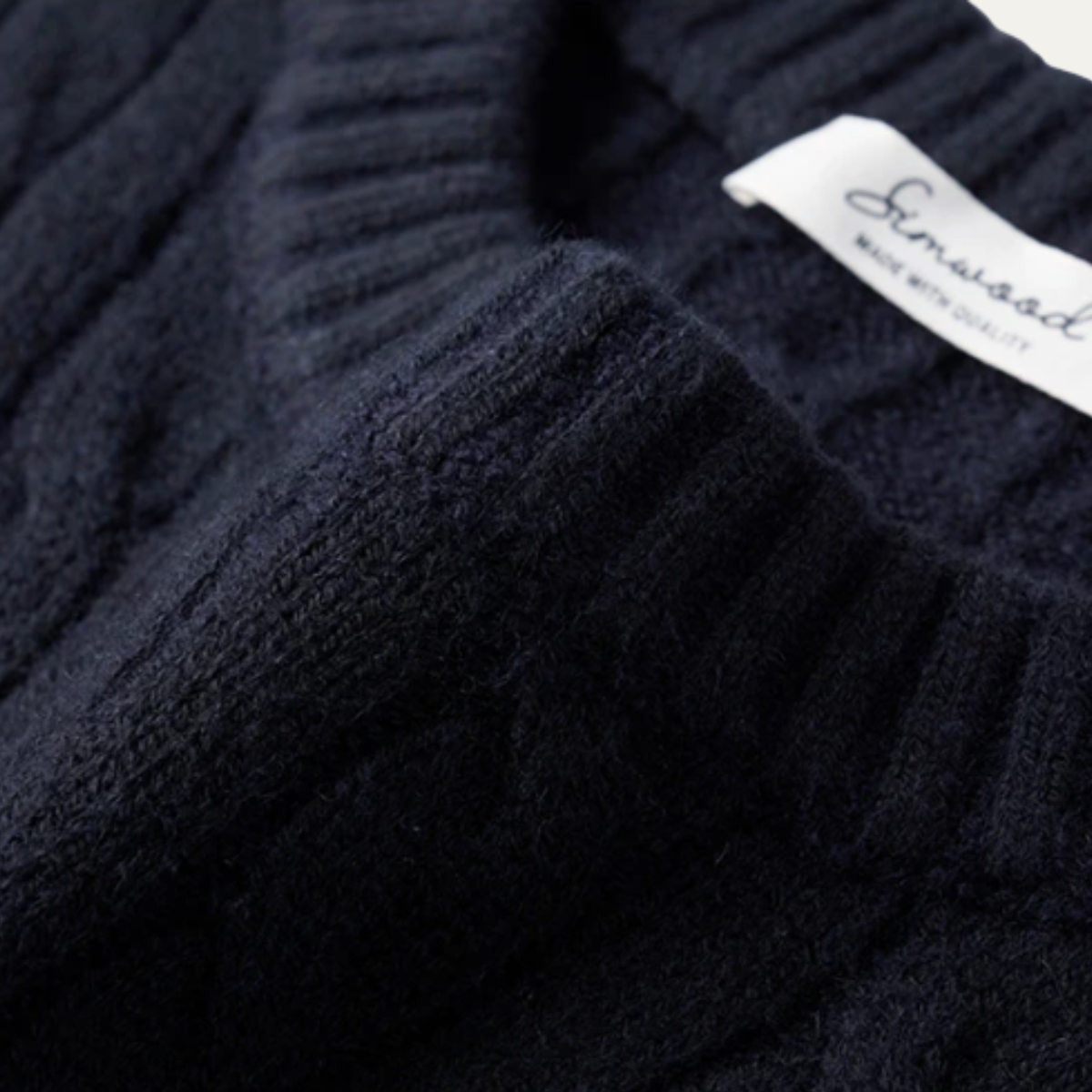 The Hever Cable Knit Crew Neck Men’s Sweater