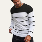 The Varenna Men’s Crew Neck Knit Striped Jumper