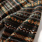 The Monopoli Men’s Nordic Retro Patterned Button Up Cardigan