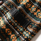 The Monopoli Men’s Nordic Retro Patterned Button Up Cardigan