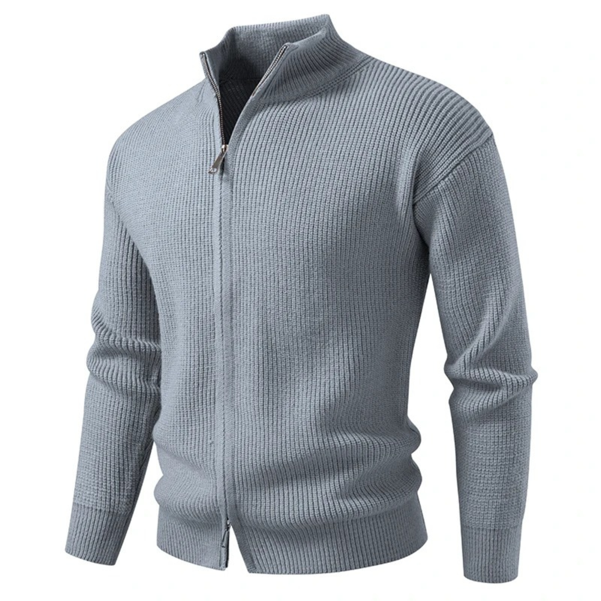The Alberobello Winter Stand Collar Men’s Knitted Cardigan