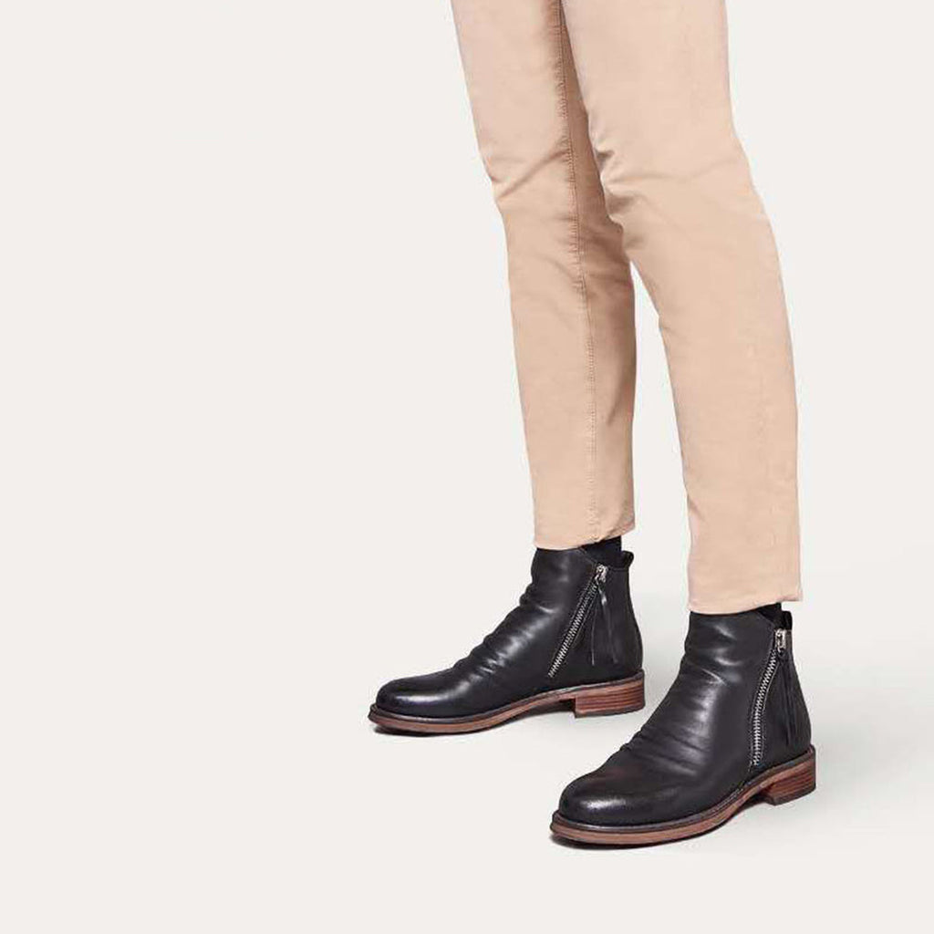 Luca | Men’s Leather Zip Ankle Boots