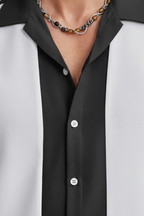 Men’s Bold Stripe Short Sleeve Shirt - Relaxed Everyday Wear