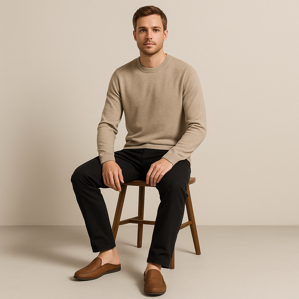 Comfortable Men’s Leather Loafers – Easy Slip On Style