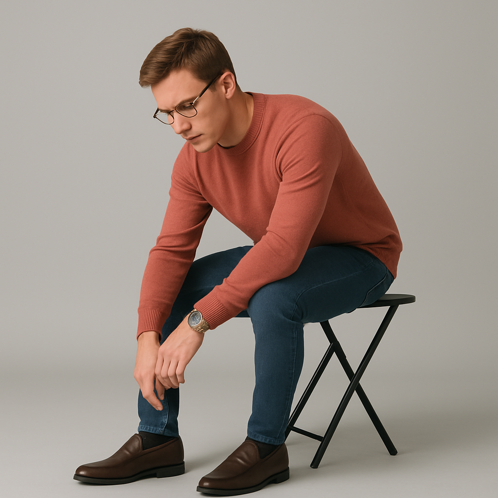 The Penrose Slip on Leather Loafers for Men