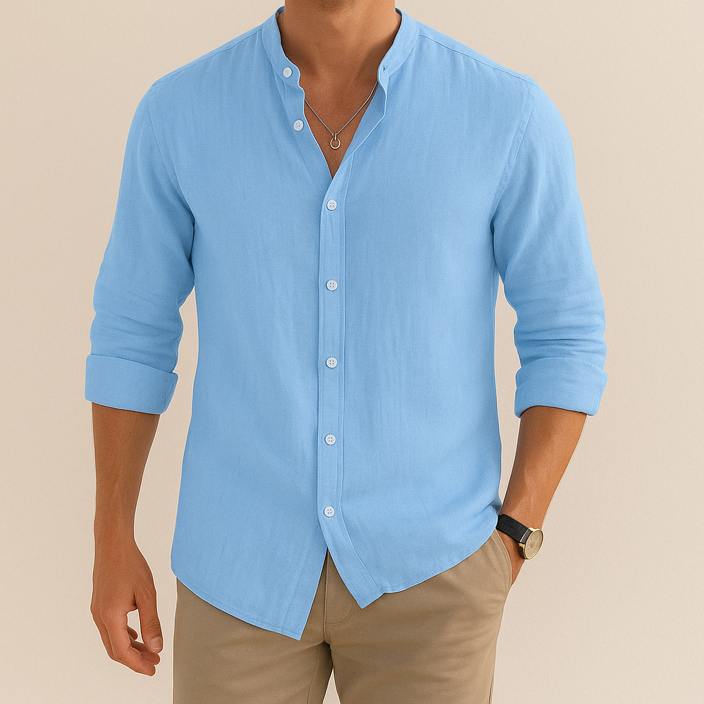 Casual Linen Men's Shirt Relaxed Fit