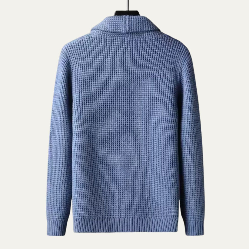 The Agrigento Button Up Knitted Shawl Collar Men’s Cardigan