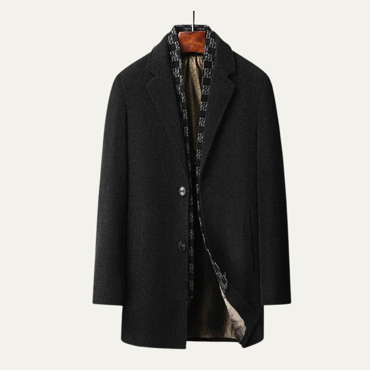 The Ortigia Wool Blend Winter Business Long Men’s Coat