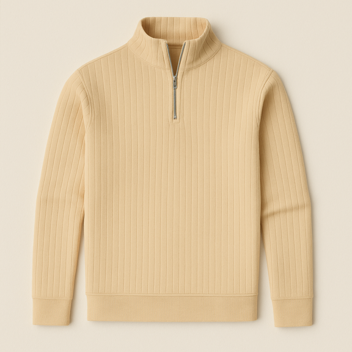 The Ashford Ribbed Half Zip Jumper for Men