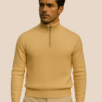 The Ashford Ribbed Half Zip Jumper for Men