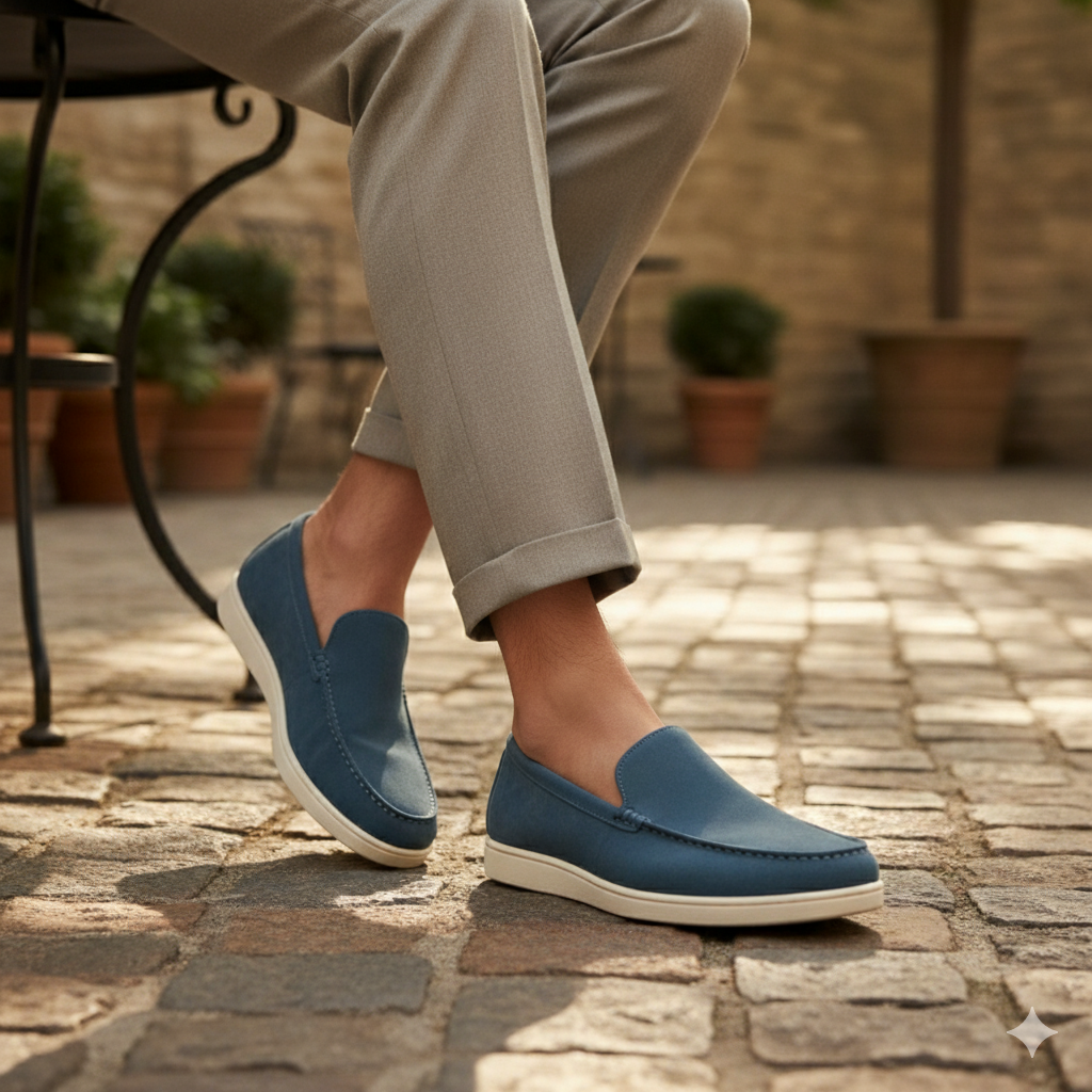 The Ashbourne Suede Loafers for Men