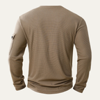 The Maremma Casual Henley Waffle Knit Men’s Jumper
