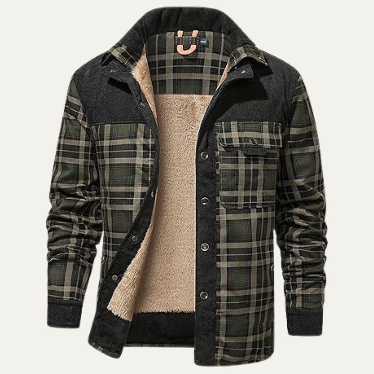 The Procida Outdoor Sherpa Lined Flannel Shirt Men’s Jacket