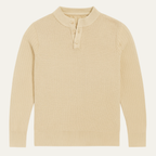 The Portofino Men’s Casual Knitted Henley Textured Jumper