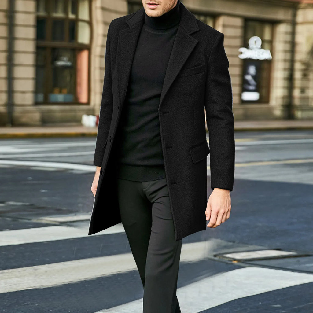 Eddie | Men's Tailored Warm Winter Overcoat